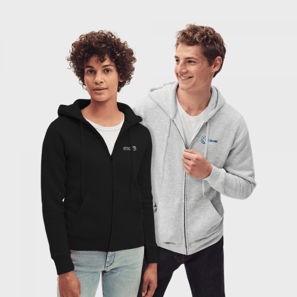 Sweat à capuche zippé premium