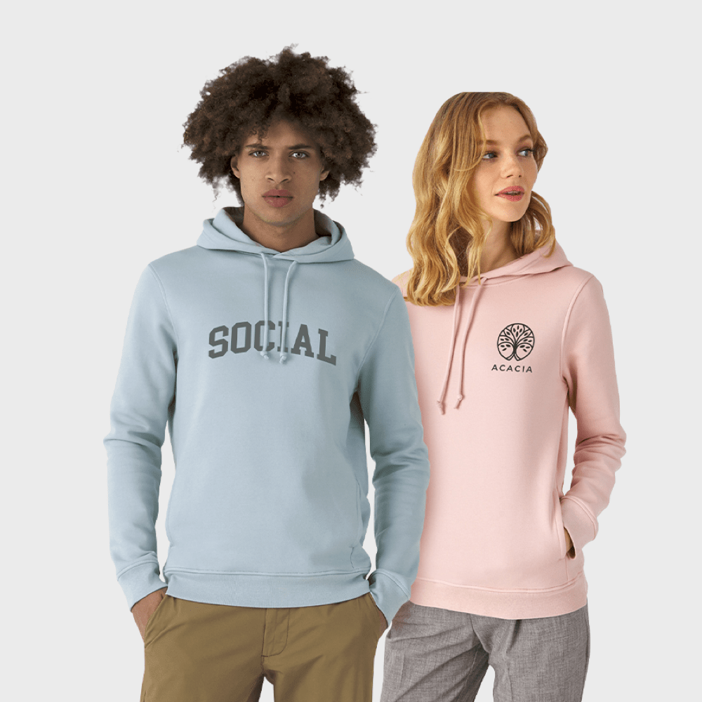 Sweat à capuche coton bio unisexe