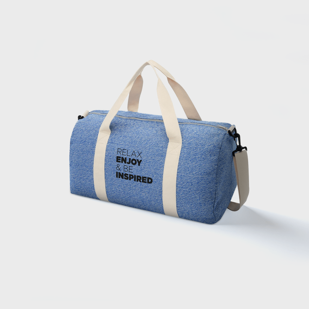 Sac de sport en coton et polyester recyclé 450 g/m².