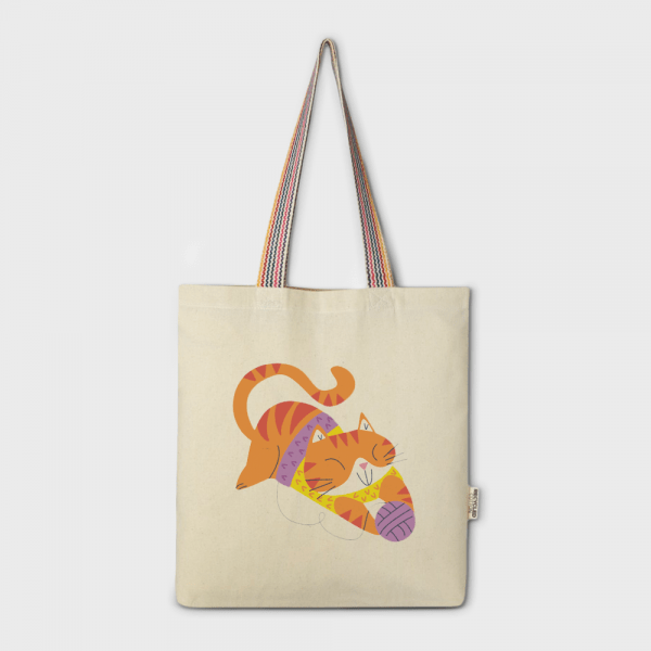 Sac tote en coton recyclé Rainbow