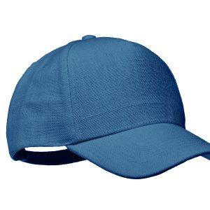 Naima Cap — Casquette 5 panneaux chanvre 370g, réglable