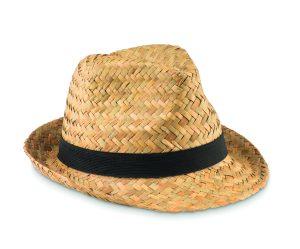Chapeau Montevideo en paille naturelle - bandeau élastique