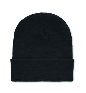Bonnet RPET unisexe extensible à revers tricoté, doux